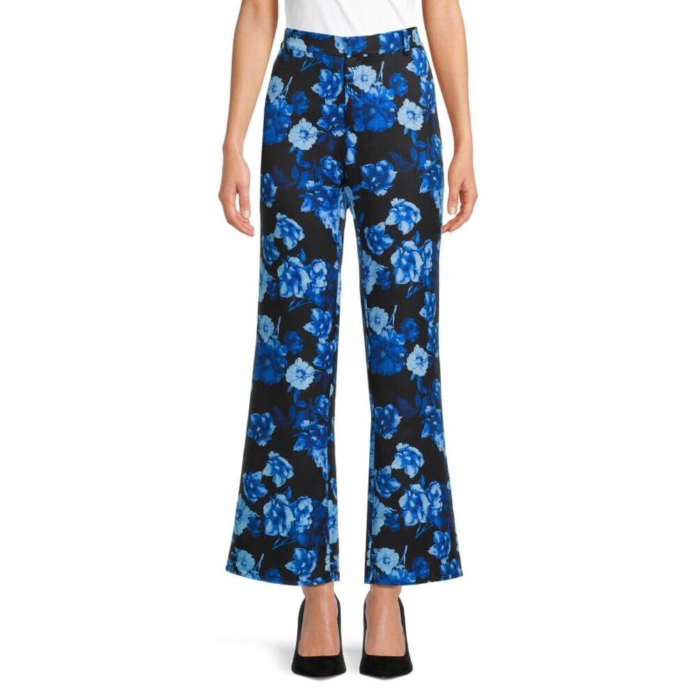 Area Stars Hannah Floral Work Pants Elasticized Waist NWT Women's Size Large